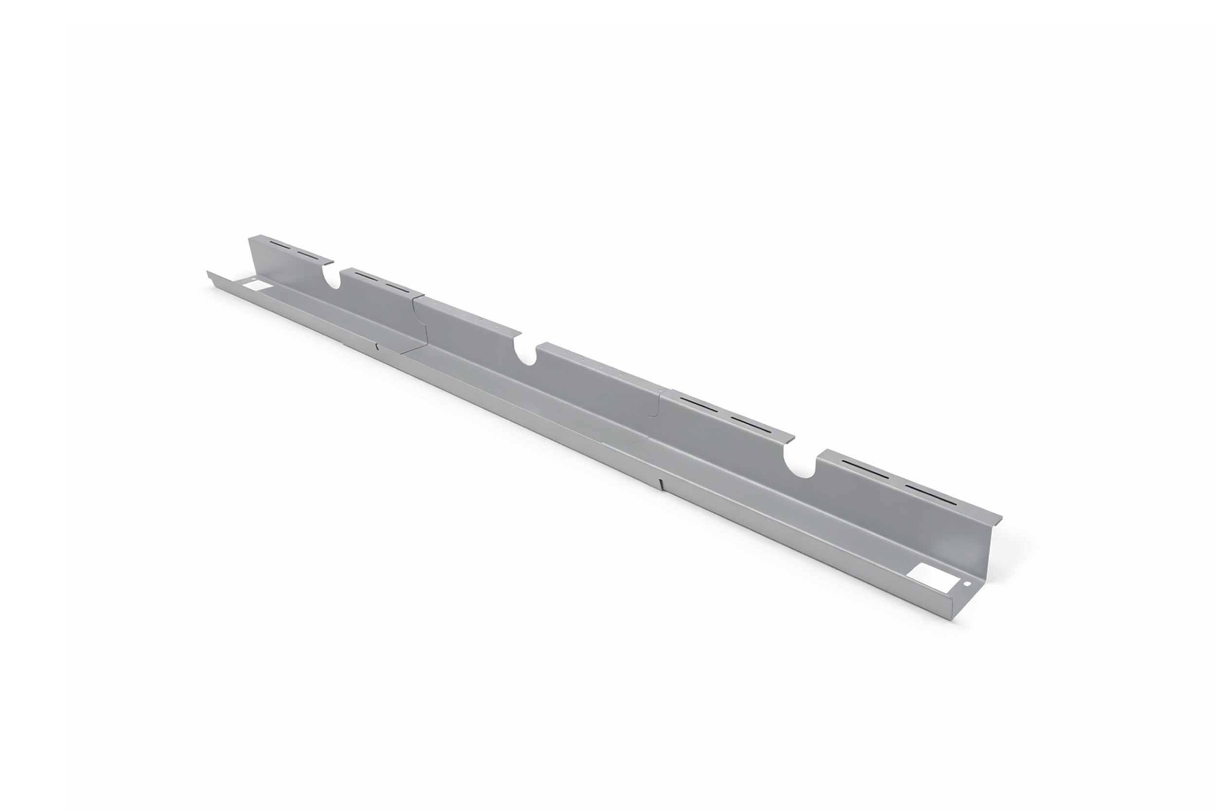 Goulotte de câbles Ergofy réglable gris argenté